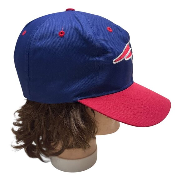 VINTAGE 90s New England Patriots NFL Football Logo7 Snapback Cap Baseball Hat - Picture 2 of 8